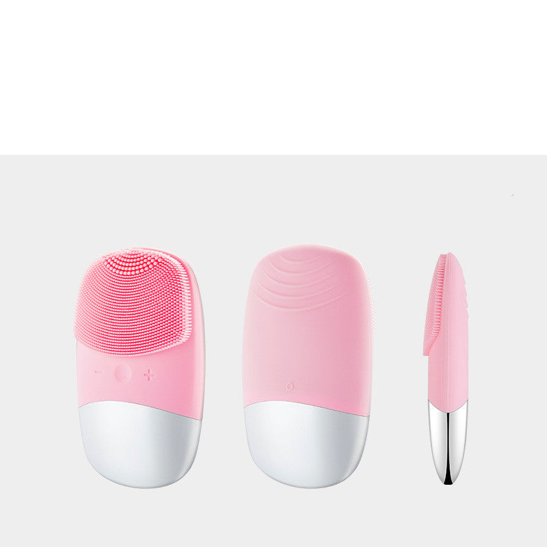 Mini Silicone Electric Face Cleansing Brush Electric Facial Cleanser Sonic Facial Cleansing Brush Skin Massager Skin Care Tools