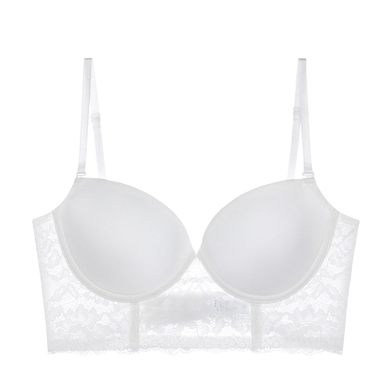 Glossy Big Chest Breast Contracting Bra Invisible Beauty Back Underwear Women